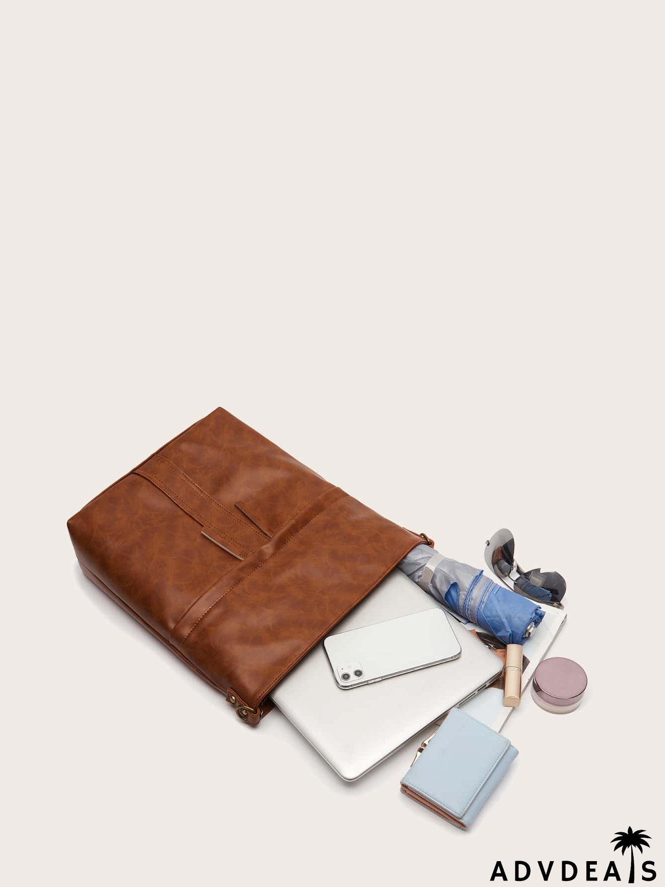 Double Zipper Large Capacity Bucket Bag