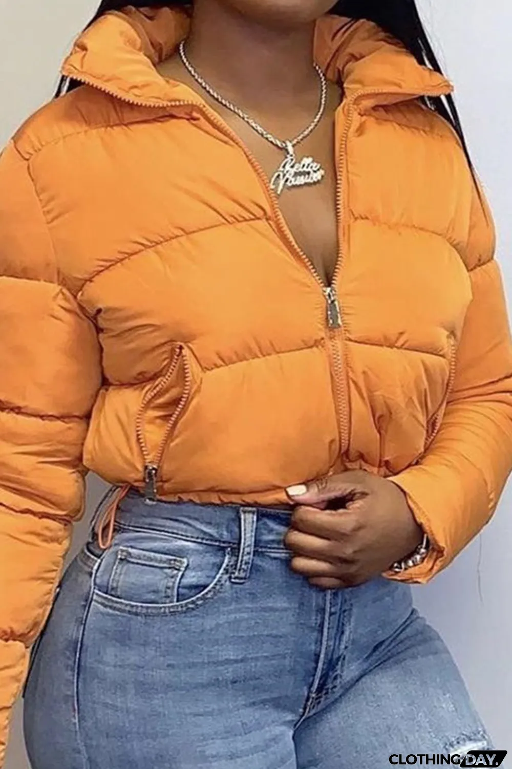 Black Casual Solid Turndown Collar Outerwear