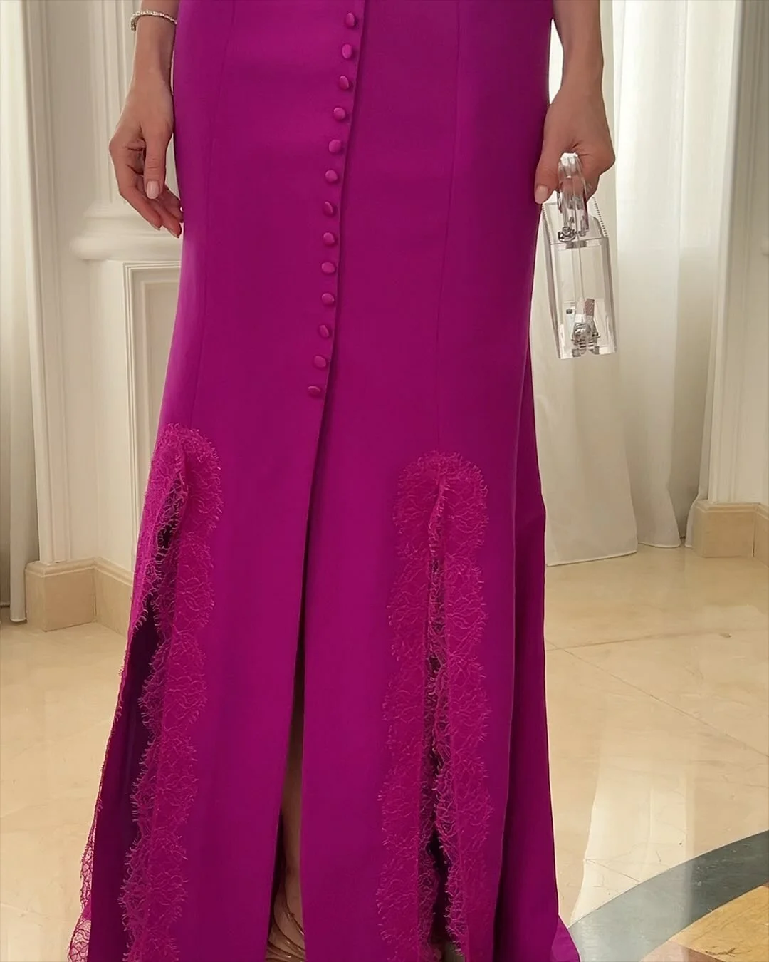 Women's Lapel Sleeveless Lace Dress