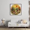 Paper Quilling Wooden House-14CT Stamped Cross Stitch 40*40cm/15.75*15.75in tapestrymarket