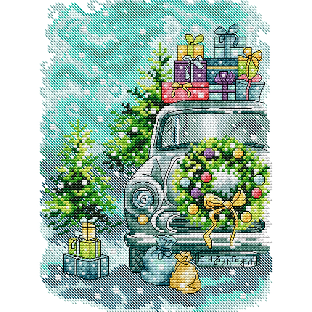 

Christmas Gift - 14CT Counted Cross Stitch - 21*29CM, 501 Original