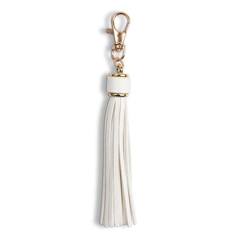 Retro Tassel Pu Leather Alloy Unisex Bag Pendant Keychain