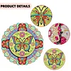 Acrylic DIY Dual-Layer 360 Rotating Diamond Art Fridge Magnet Butterfly Mandalas Diamond Painting Magnets DIY Art Fridge Magnet Refrigerator Sticker Crystal Art Craft for Adults Beginners Home Decors