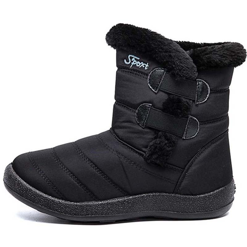 Women'S Winter Boots For Women Shoes 2020 Waterproof Women Ankle Boots With Warm Fur Ladies Shoes New Brand Botas Mujer Size 43