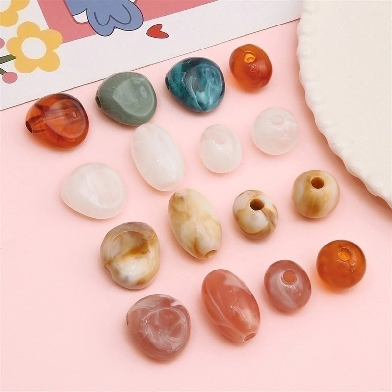 5 PCS/Package 18 * 29mm 26*24mm Arylic Solid Color Beads3