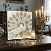 (Pre-Framed)Peacock-Special Shape Diamond Painting Kit(25x25cm)