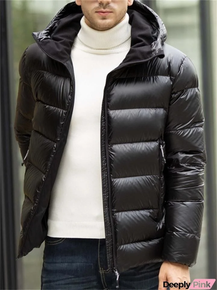Daily Wear Casual Zipper Hooded Slim Lightweight Coats For Men