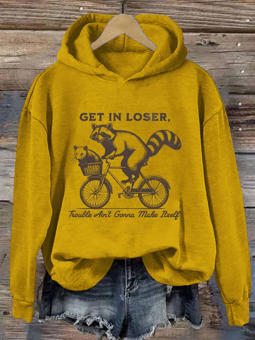  Funny Raccoon & Opossum Hoodie