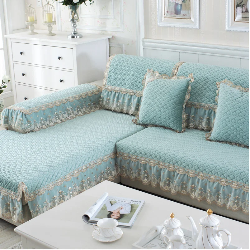 Nigikala Grade Plush Anti Slip Sofa Cover Sofa Cover Full Cover Autumn and Winter European Sofa Cushion