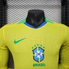 2025 Player Version Brazil Home Long Sleeve Football Shirt 1:1 Thai Quality
