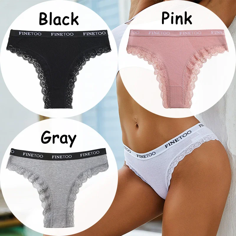 Billionm Lace Panties Women's Underwear Cotton Panties Sexy Lingerie Female Briefs Low-Waist Panty Girl Intimate Underpants