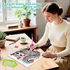 Niedliche Blumen-Mandala-Katze speziell geformte 5D-DIY-Teilbohrer-Diamanten-Punkte, Edelstein-Kunst-Kits mit Rahmen, Diamanten-Gem&auml;lde, Edelstein-Kun