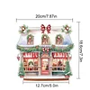 Diamond Painting Wooden Christmas House Desktop Decor Ornaments