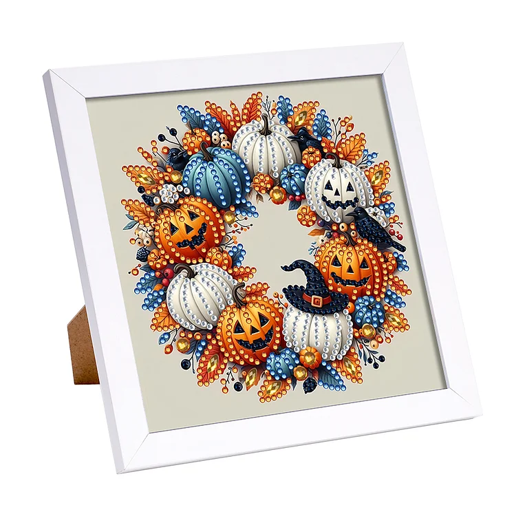 Halloween Wreath - Partial Drill - Special Diamond Painting(18*18cm)