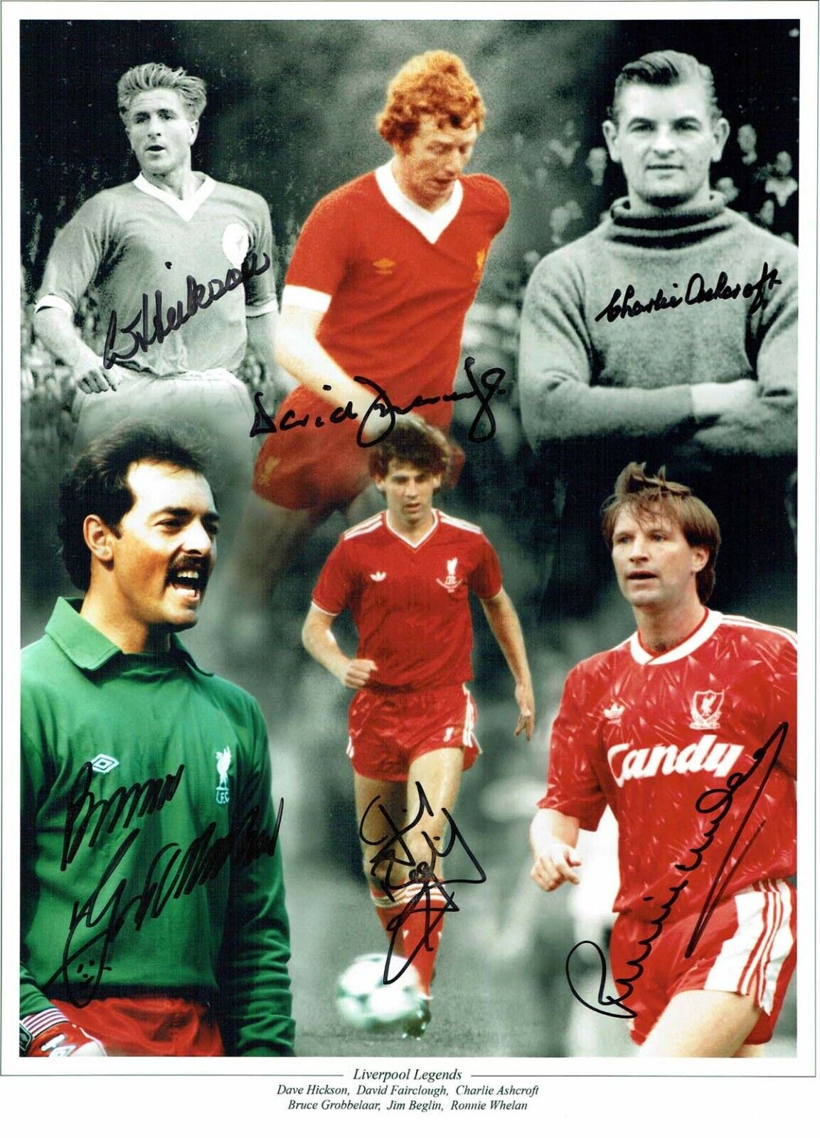 Liverpool Legends SIGNED 16x12 Photo Poster painting AFTAL COA Charlie ASHCROFT Dave HICKSON