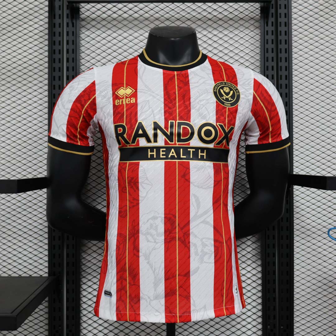 2023-2024 Player Sheffield United Home Football Shirt 1:1 Thai Quality