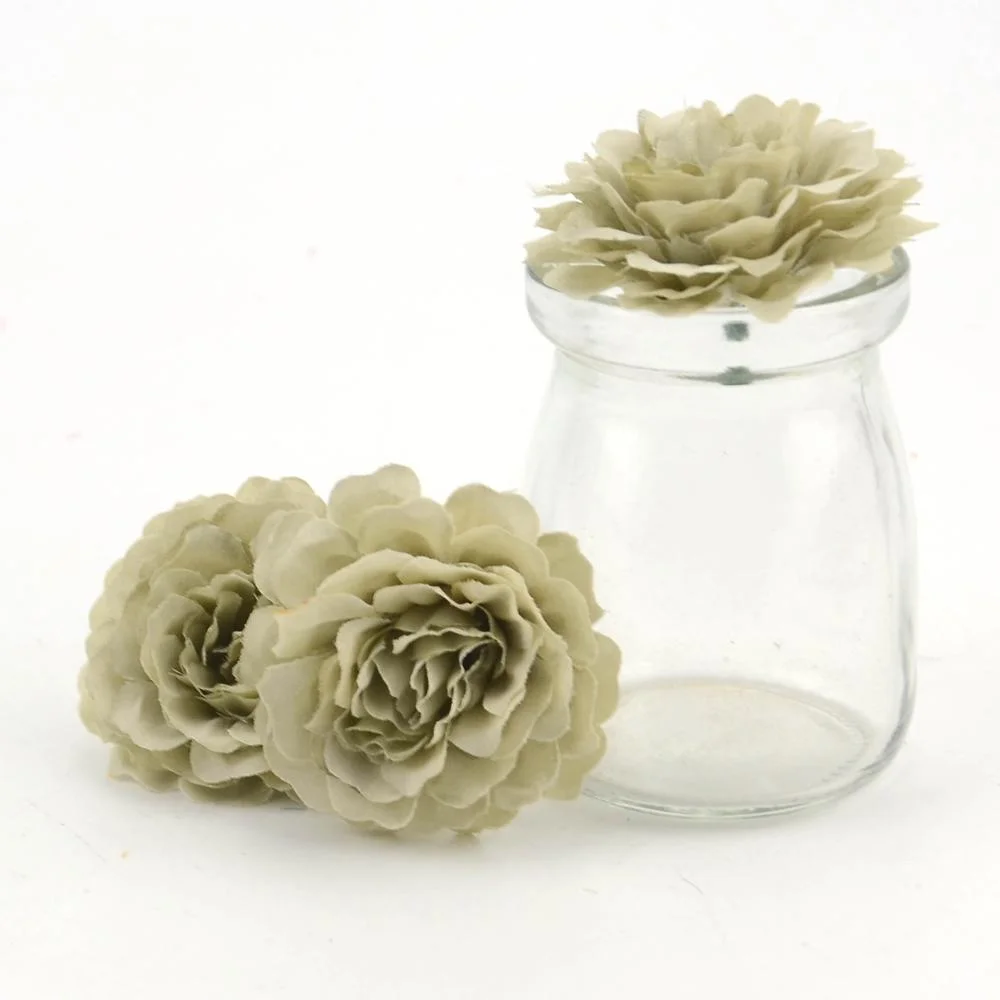 5pcs/lot 6cm High Quality Silk Artificial Flower Head Rose For Wedding Home Decoration DIY Scrapbook Garland Craft Fake Flowers