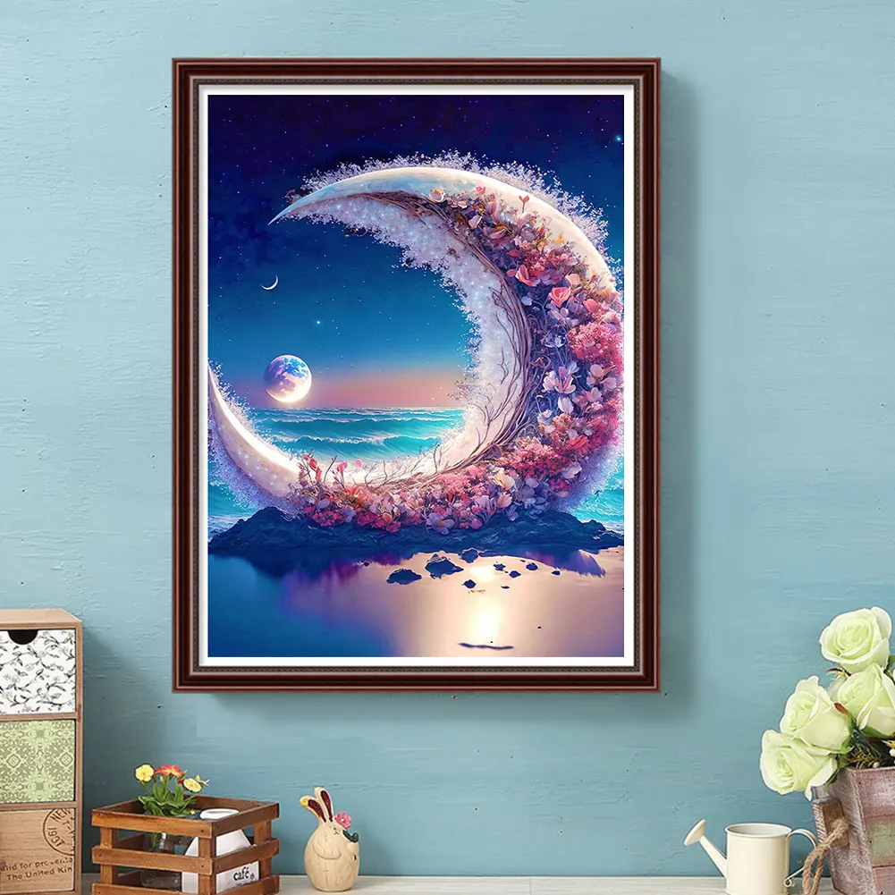 DIY Paint By Number 40*50cm - Flowers On The Sea