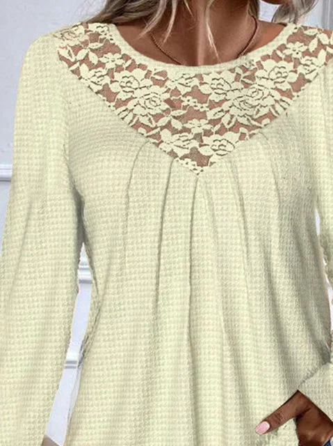 Women Half Sleeve V-neck Solid Color Dress