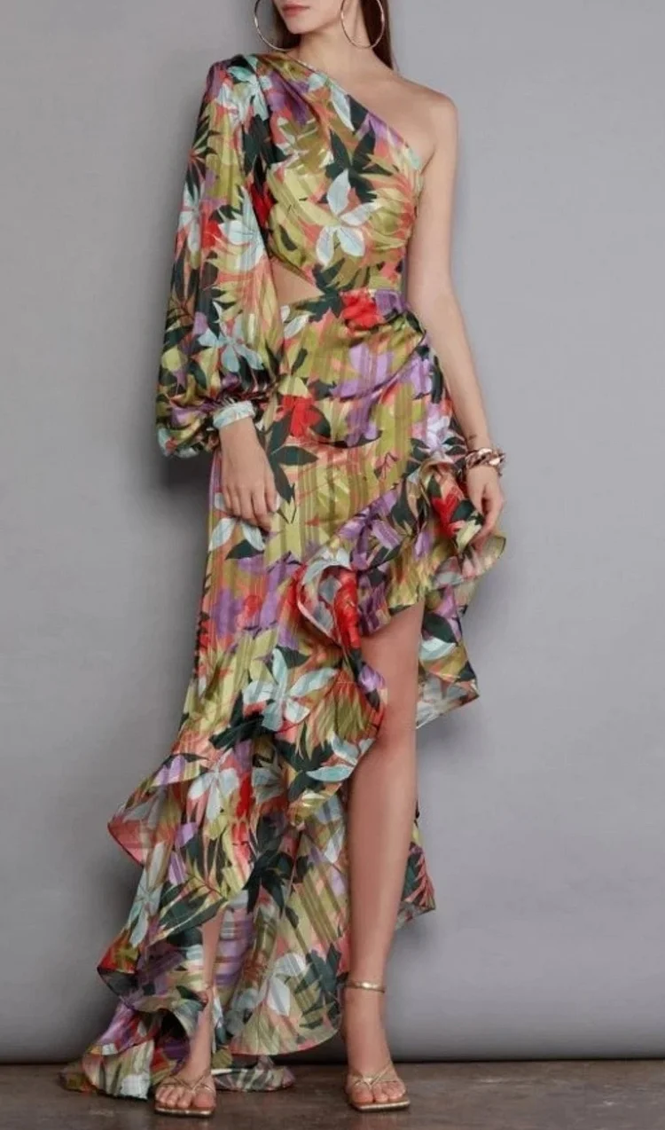 PRINTED MAXI DRESS