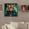 Diamond Painting -DIY Round Drill Anthropomorphic Tiger(40x40 CM)