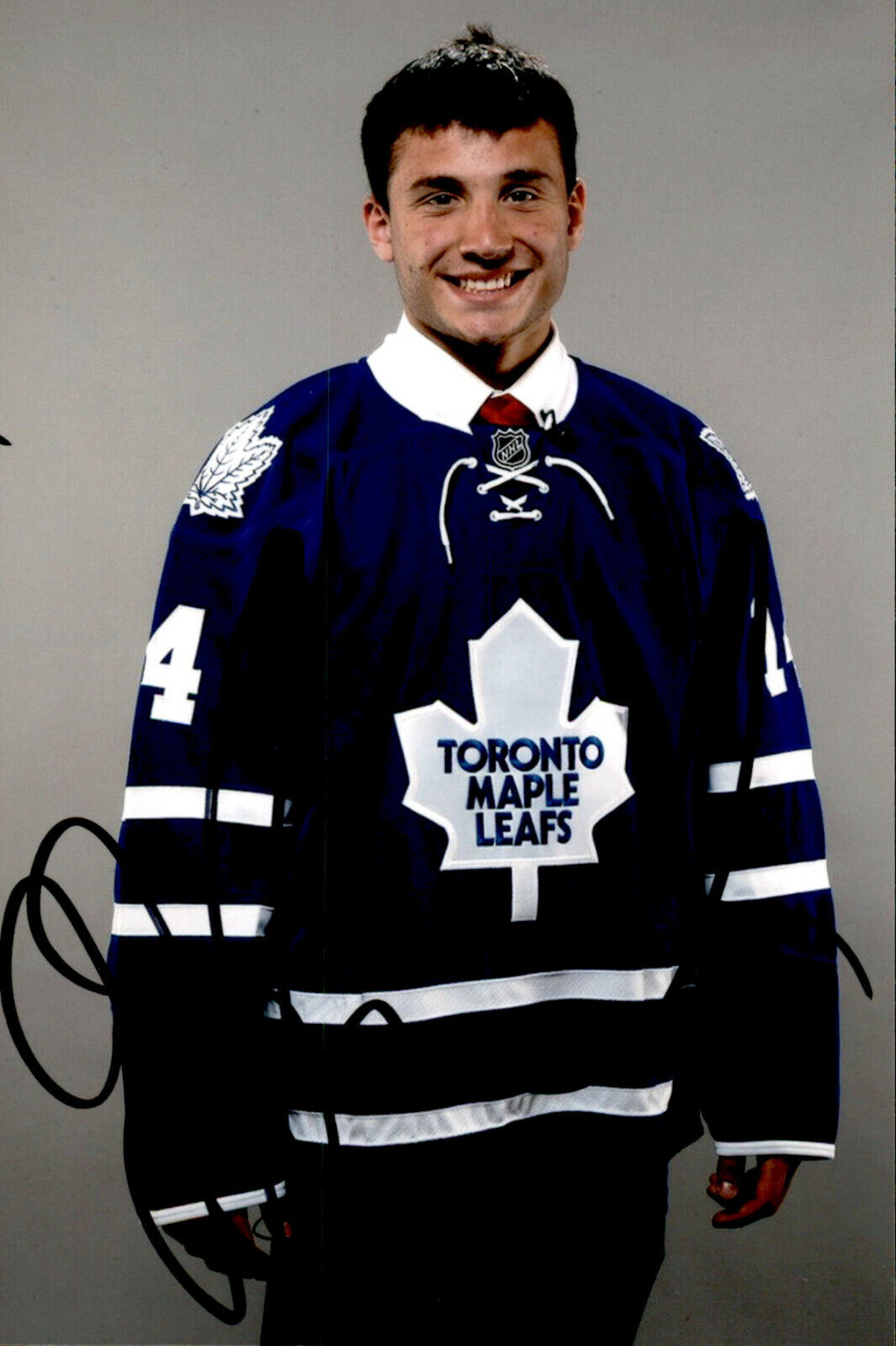 JJ J.J. Piccinich SIGNED 4x6 Photo Poster painting TORONTO MAPLE LEAFS #2