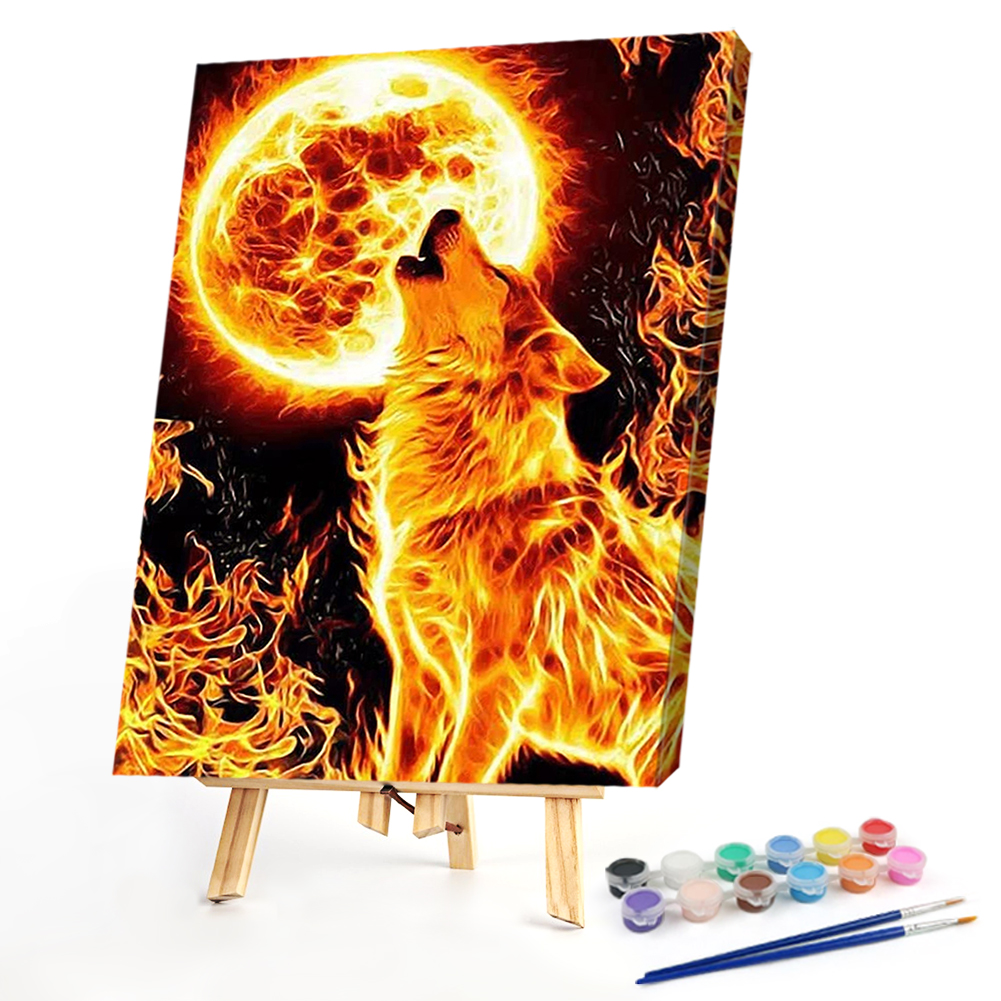 

40*50CM - Paint By Numbers - Wolf, 501 Original