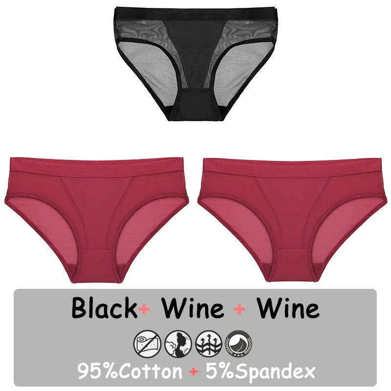 Billionm Seamless Panties Sexy Lingerie Mesh Female Underwear See-Through Underpants Low-Waist Briefs Girls Intimate Pantys