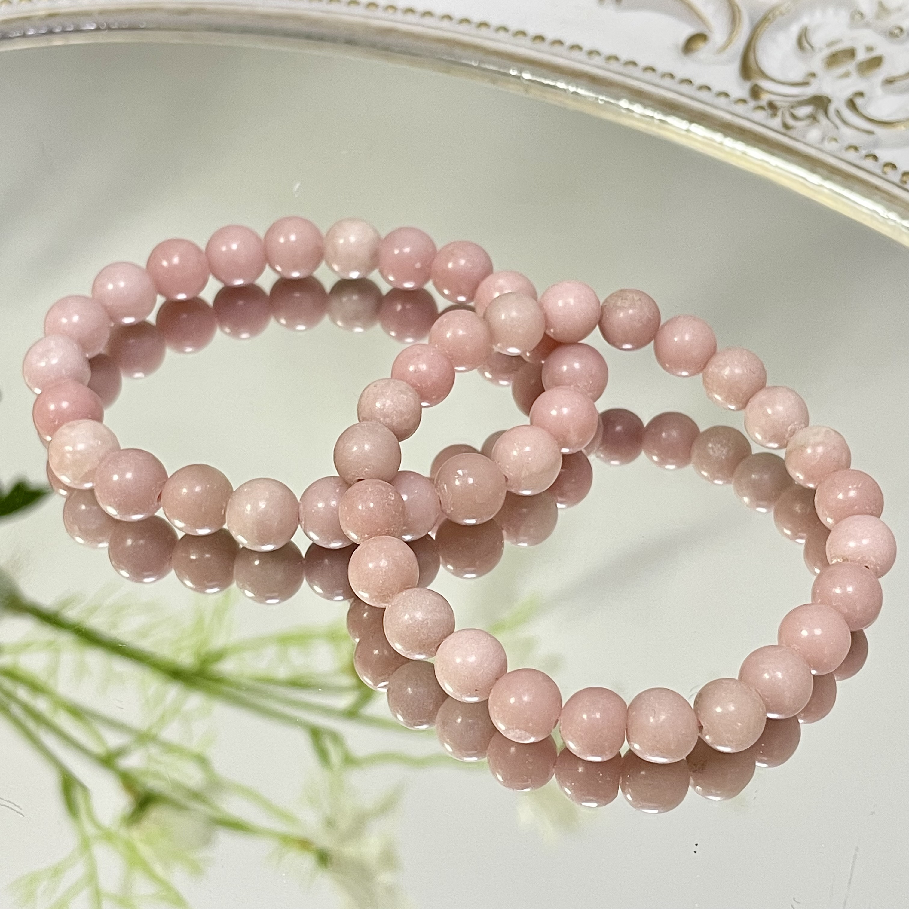 Pink Opal Bracelet 8mm/10mm