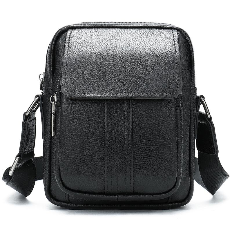 Vintage Soft Comfy Leather Messenger Bags Casual Crossbody Bags