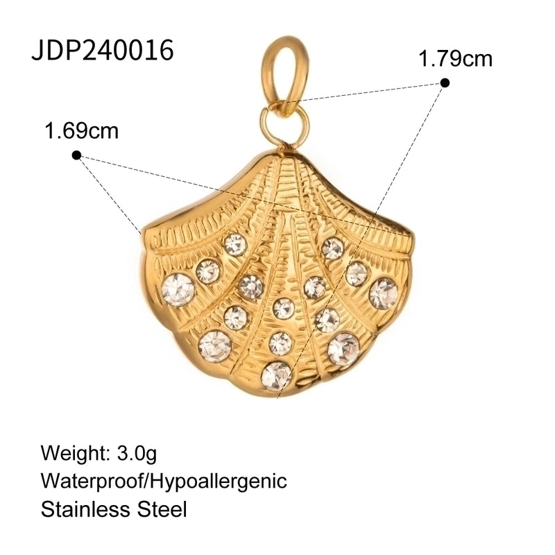 3 Pieces 304 Stainless Steel Letter Fruit Pendant