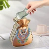 (US Local)Acrylic Wooden Owl Bag Shape Diamond Painting Piggy Bank Storage Box Kit