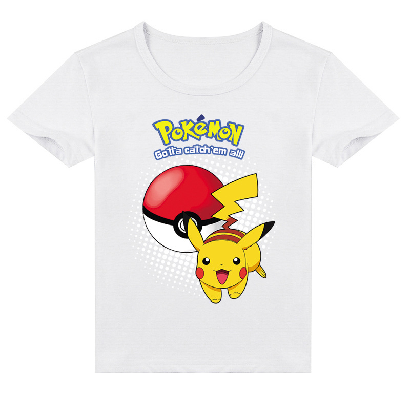 Mayoulove Pikachu T-Shirt - Cute Pokemon Graphic Tee for Kids - Perfect for Fans of Pikachu and Pokemon - Soft and Comfortable Fabric - Ideal for Boys and Girls - Available in Multiple Sizes-Mayoulove