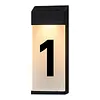 Solar Lighted House Numbers Luminous Outside Address Sign Smart Sensor Automatic LED Illumination Lamp Auto On/Off Villa Courtyard Number Plate Light Outdoor Doorplate Number Indicator