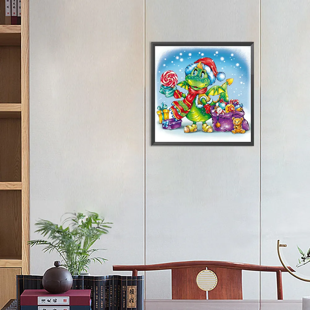 Full Round Diamond Painting 30*30cm - Christmas Snow Day