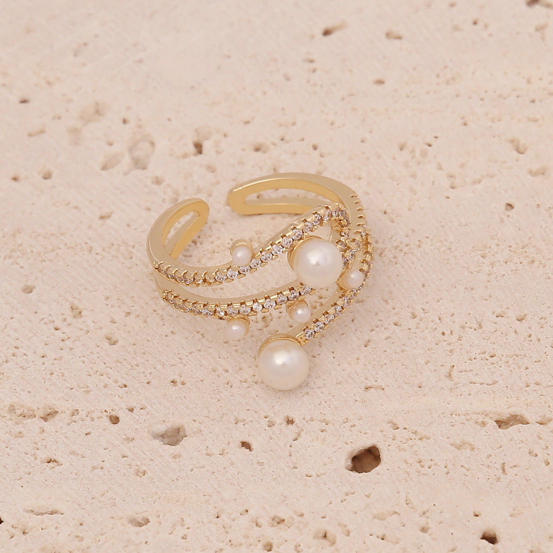 Women Metal Heart Copper Electroplating Rings