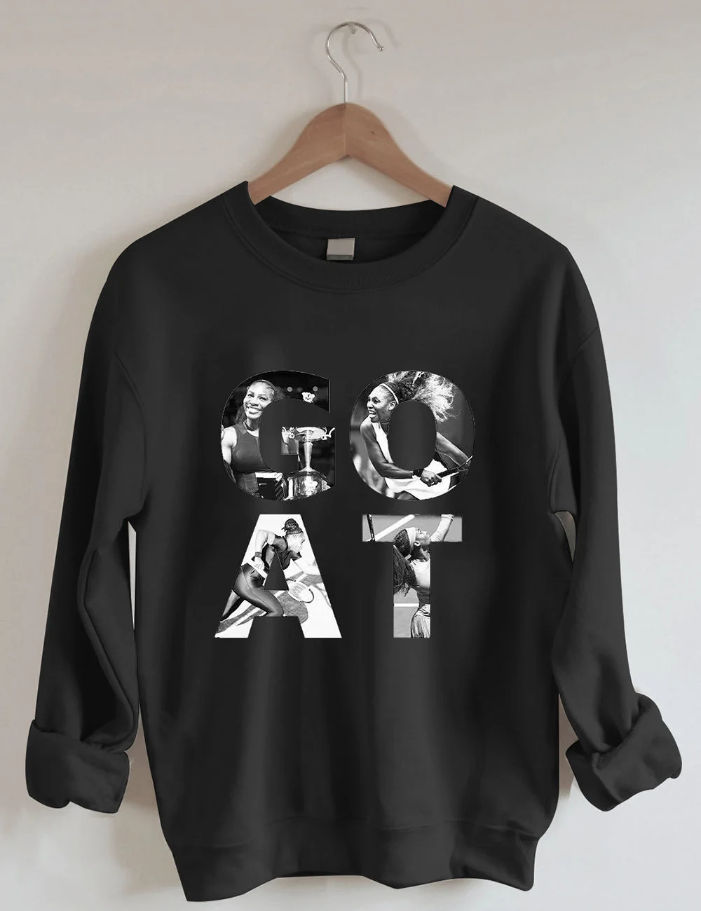 Serena Williams Goat Black Sweatshirt
