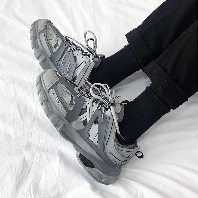 Lovely Pink Chunky Sneakers Women 2021 Thick Sole Girls Sport Shoes Bright Green Fashion Casual Dad Shoes Female Footwear