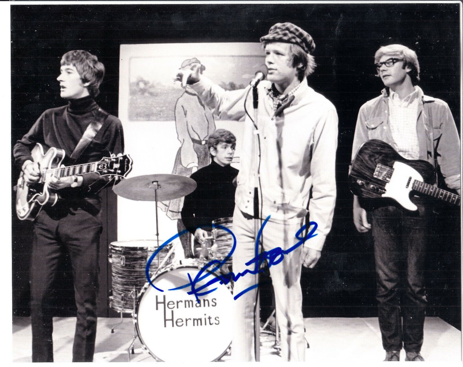 Peter Noone Hermans Hermits Autograph Signed 8x10