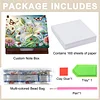 Wooden DIY Lily Butterfly Diamond Painting Kit Note Box with 160 Papers Gifts