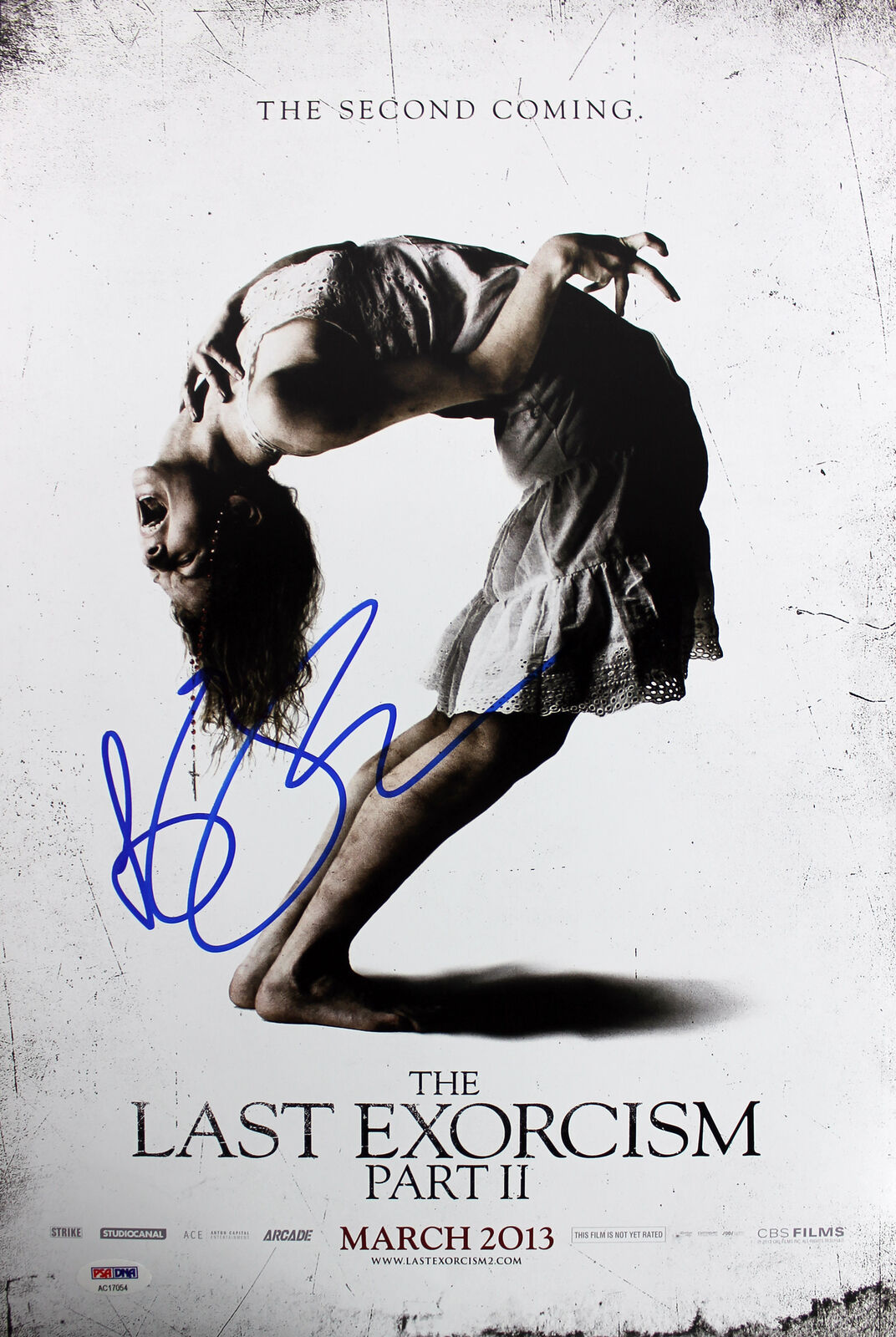 Ashley Bell The Last Exorcism Part II Authentic Signed 12x18 Photo Poster painting PSA #AC17054