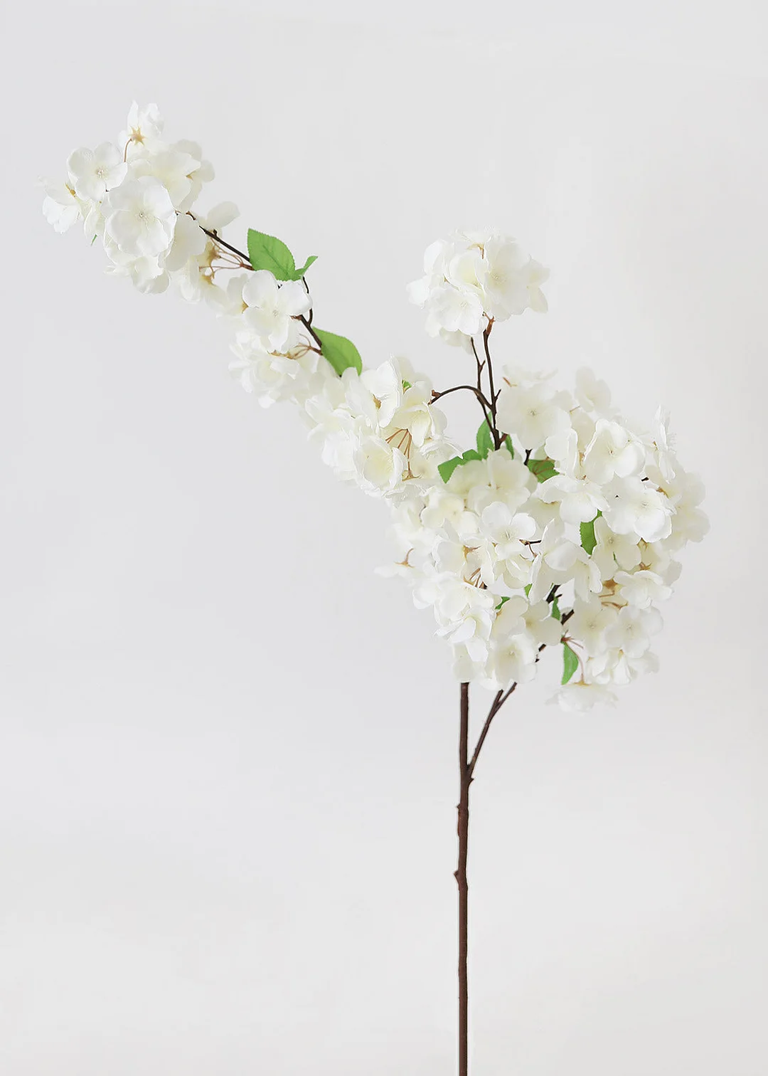 Faux Cherry Blossom in White - 44"