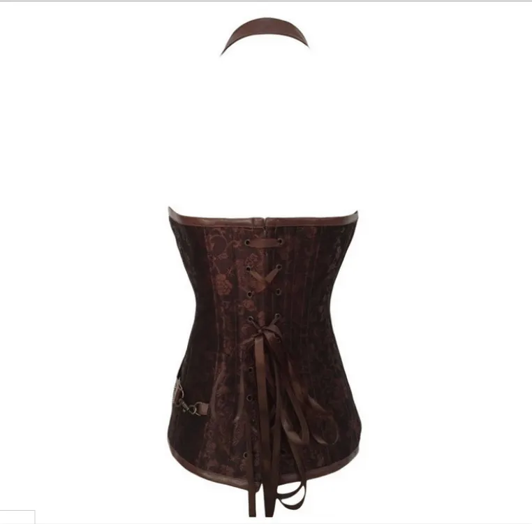 Churchf Churchf Goth Luxury Palace Steel Bone Punk Leather Corset Corset