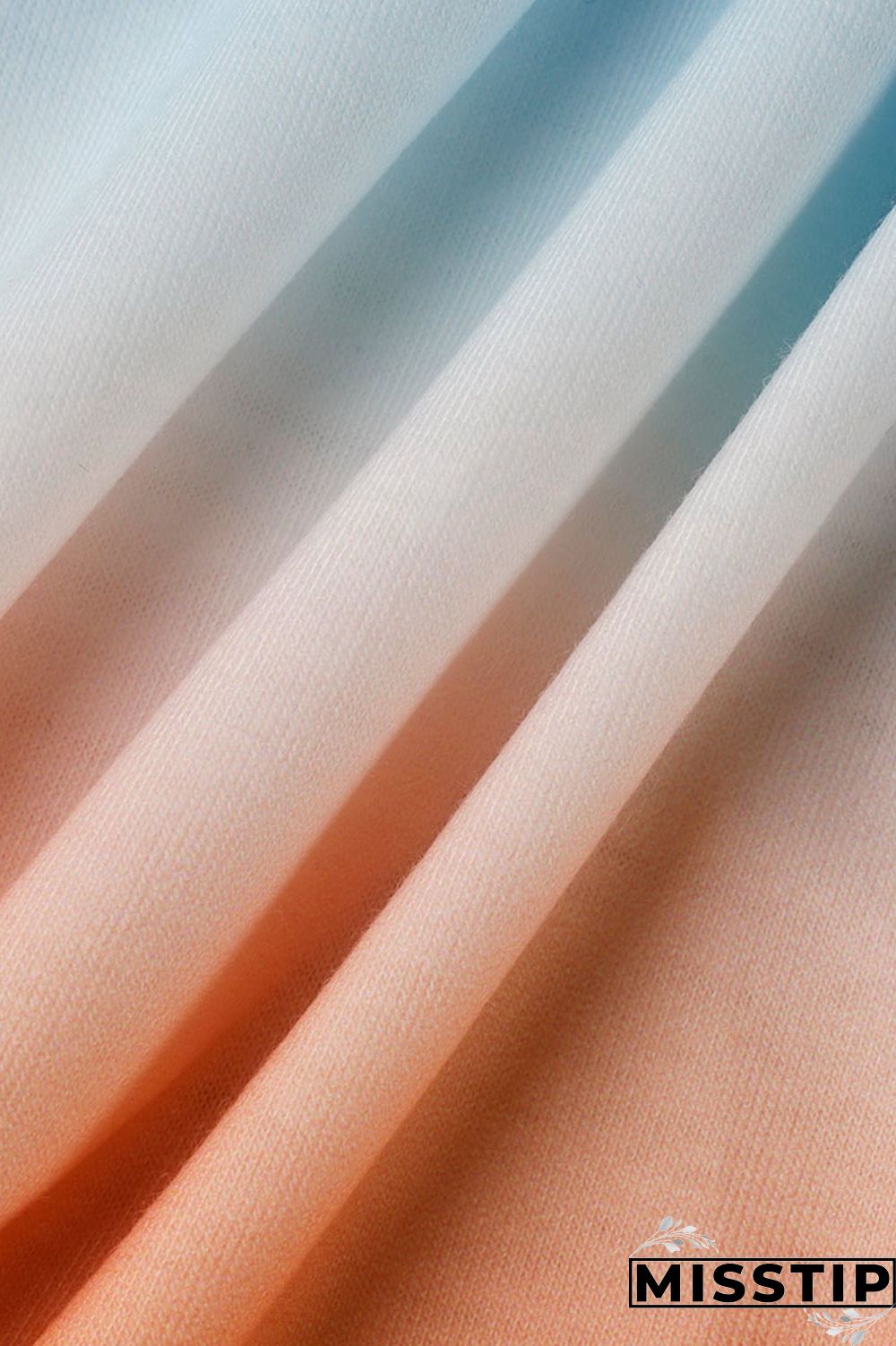 Fluorescent Green Casual Gradual Change Print Patchwork U Neck Sleeveless Two Pieces