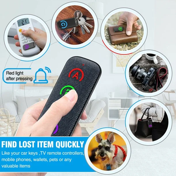 DinoFire Wireless Key Finder Receiver Remote Seeker Tracker Locator Alarm Reminder, 1 RF Transmitter and 4 Receivers