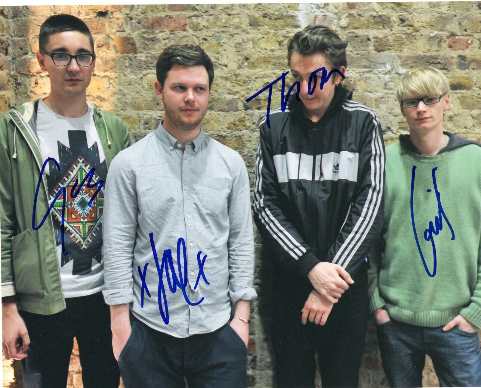 Alt-J Group Signed An Awesome Wave Bree zeblocks 8x10 Photo Poster painting w/COA#1