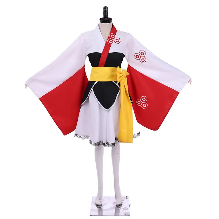 Sesshoumaru White Kimono Set Outfits Cosplay Costume Halloween Carnival Suit