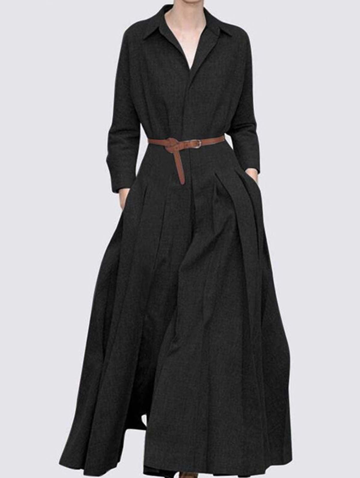A-Line Collared Dress main image 0