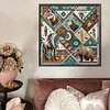 4Pcs/set Diamond Painting-DIY Crystal Rhinestone Tribal Wolf(30*30CM)
