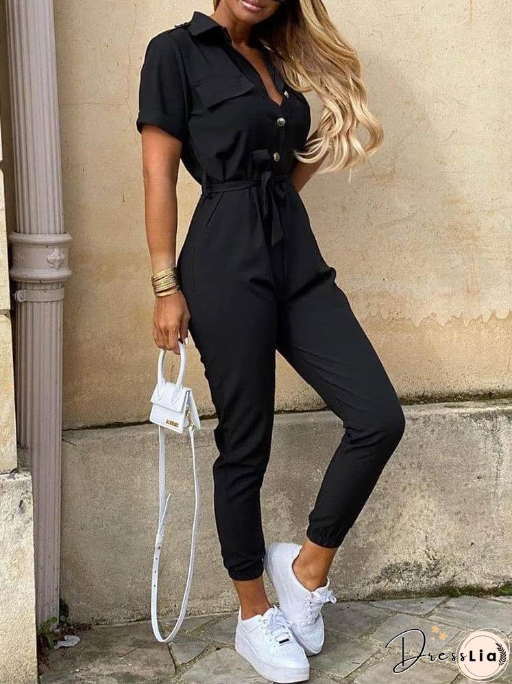 Button-Down Jumpsuit